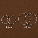 100 Pcs Steel Ear Hoops