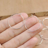 100 Pcs Steel Ear Hoops