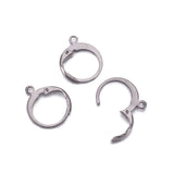 50 Pcs 12x15mm, Steel Lever Back Hooks