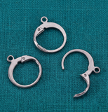 50 Pcs 12x15mm, Steel Lever Back Hooks