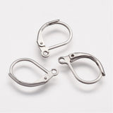 50 Pcs 15x10mm, Stainless Steel Lever Back Hooks