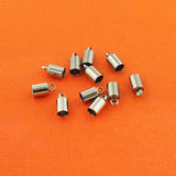 50 Pcs 3.5x6mm Stainless Steel Cord Ends