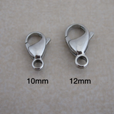 50 Pcs Steel Lobster Claw Clasps
