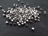 100 Pcs Steel Solid Hex Cube Beads