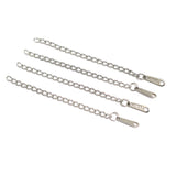 50 Pcs 2 Inch, Steel Extender Chains With Tag 3x2mm Link Size