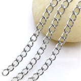 10 Mtr, Stainless Steel Flat Link Chain 4x3mm LInk Size