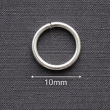 10mm Metal Open Jump Rings