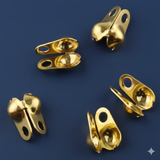75 Pcs, 6mm Brass Clamp Shell