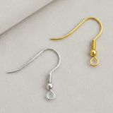 20 Pcs 18x19mm Brass Ear Hooks