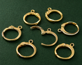 10 Pcs, 12X15mm, lever back Earring Hooks