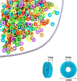 100 Gm 6mm Polymer Clay Fimo Ring Beads