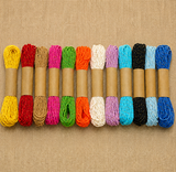 12 Colorful DIY Paper Rope Threads 2mm