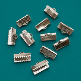 50 Gm, 13mm Ribbon Clamp Crimp Ends