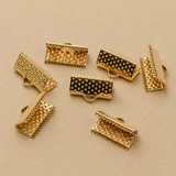 50 Gm, 13mm Ribbon Clamp Crimp Ends