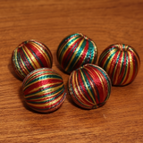 25 Crochet Round Beads Assorted 10 mm