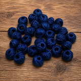 Cotton Thread Round Beads 12x8 mm