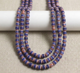 Chevron Designer Oval Beads Size 6x4 mm, Pack Of 2 String