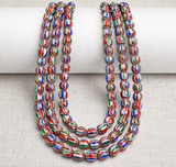 Chevron Designer Round Beads, Pack Of 2 String