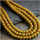 Chevron Designer Round Beads, Pack Of 1 String