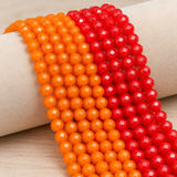 4mm Crystal Faceted Rondelle Beads Opaque