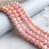 1 String 8mm Designer Faceted Crystal Beads