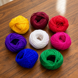 400 Mtr, Cotton Thread Combo Jewellery Making & Craft Work 0.5mm Multi Color