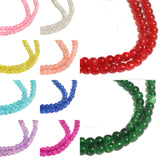 10 Strings, 8mm Crackle Glass Beads Combo