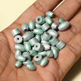 100 Gm Mix Light Grey Disco Beads 8-12mm