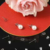 DIY Earring Making Kits, Stainless Steel Flat Round Blank Stud Earring, Stainless Steel & Ear Nuts 400pcs/box