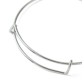 DIY Charm Bangle Making Kit, Adjustable Bangle Making, Alloy Charms, Star & Crab & Butterfly & Tree, Platinum, 90Pcs/bag