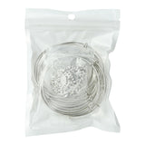 DIY Charm Bangle Making Kit, Adjustable Bangle Making, Alloy Charms, Star & Crab & Butterfly & Tree, Platinum, 90Pcs/bag