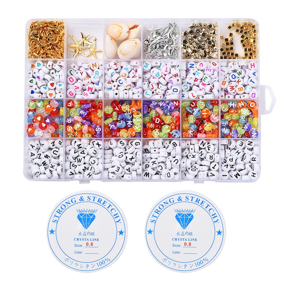 DIY Bracelet Jewelry Making Kits Including Mixed Color Beads