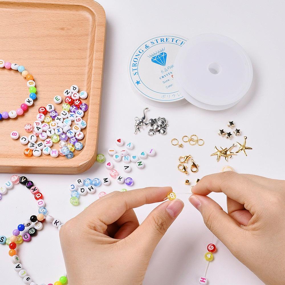 DIY Bracelet Jewelry Making Kits Including Mixed Color Beads