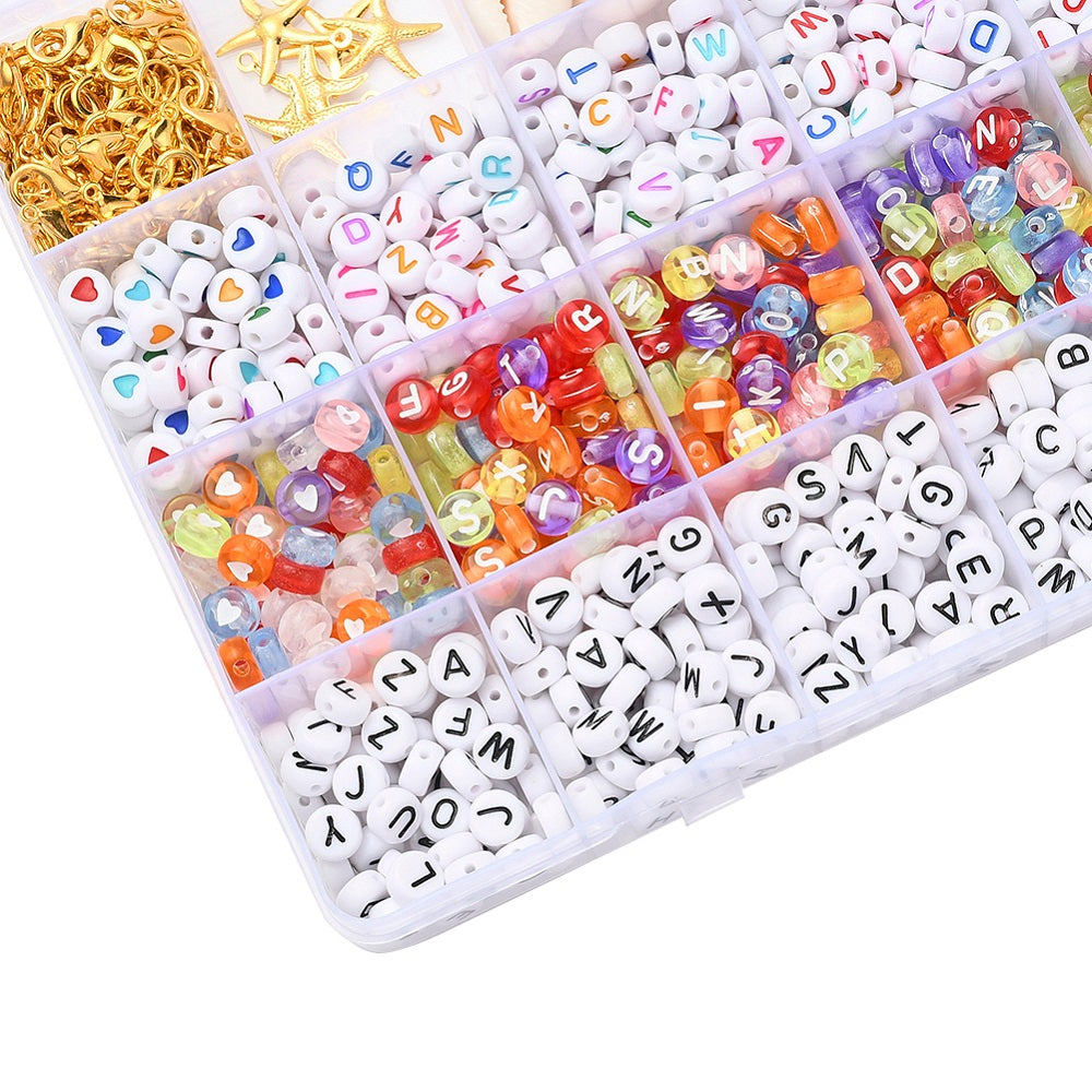 DIY Bracelet Jewelry Making Kits Including Mixed Color Beads