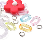 DIY Flower Pendant Necklace Making Kit, Resin Pendants, Acrylic Rings, Clasps, Jump Rings  221~258Pcs/box