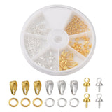 DIY Jewelry Making Finding Kit Including Brass Cup Peg Bails Pendants Bails