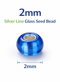 Silver Line Glass Seed Beads DIY Kit for Jewellery Making, Beading, Embroidery and Art and Crafts, Size 11/0 (2mm)