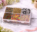 Mixcolor Glass Seed Beads DIY Kit for Jewellery Making, Beading, Embroidery and Art and Crafts
