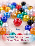 Mixcolor Glass Seed Beads DIY Kit for Jewellery Making, Beading, Embroidery and Art and Crafts