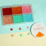 600 Pcs, 4mm Acrylic Crystal Beads Opaque Color DIY Kit