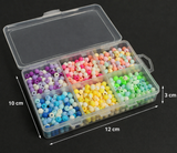 Acrylic Beads Mix Color DIY Kit With 10 Mtrs Elastic Thread