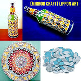 1200 Pcs, Glass Mirror For Craft Work and DIY Lippan Art / Mandala Art With Fabric Glue