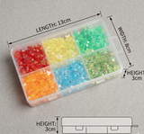 300 Pcs, 10mm Star Acrylic Spacer Beads Multicolor DIY Kit With 10 Mtrs Elastic Thread DIY Jewelry Bracelet Earring Necklace Craft Making