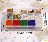 Alphabets Beads, Friends Beads, Seed Beads and Wooden Beads DIY Kit