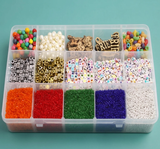 Alphabets Beads, Friends Beads, Seed Beads and Wooden Beads DIY Kit