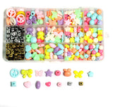 Mixed Color Acrylic Beads, Findings, Nylon and Elastic Cord For DIY Jewellery Making Kits