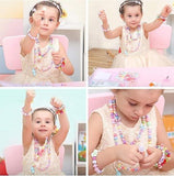 Mixed Color Acrylic Beads, Findings, Nylon and Elastic Cord For DIY Jewellery Making Kits