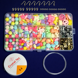 Mixed Color Acrylic Beads, Findings, Nylon and Elastic Cord For DIY Jewellery Making Kits