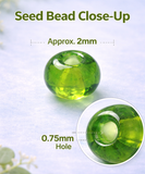 Jewellery Making DIY Seed Beads Combination Of Green & Yellow Kit[15 Colors]