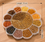 Jewellery Making Seed Beads Shades Of Earthy Color Tones Kit[15 Colors]